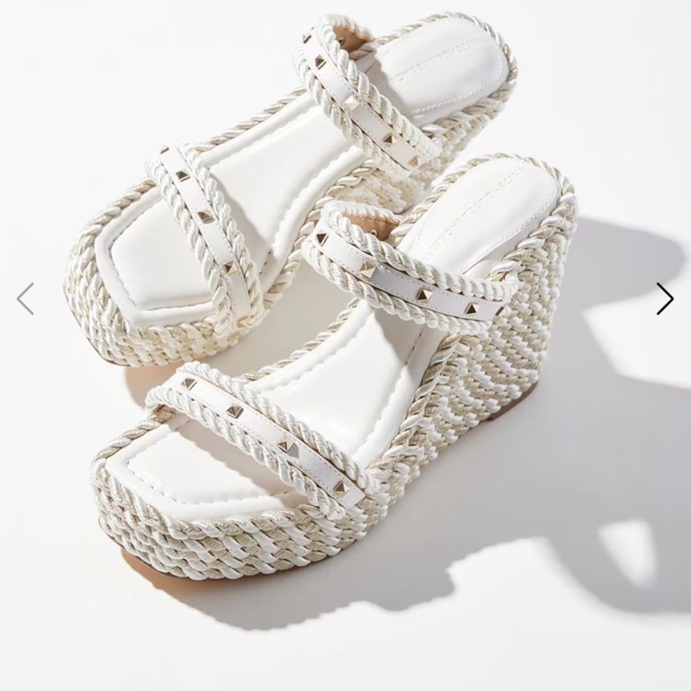 WHBM Wedge Sandals- these shoes are just like brand new.